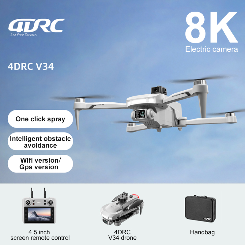 2025 New V34 Drone 8K Camera P - مراجعة Rc Helicopter Electric وسعره