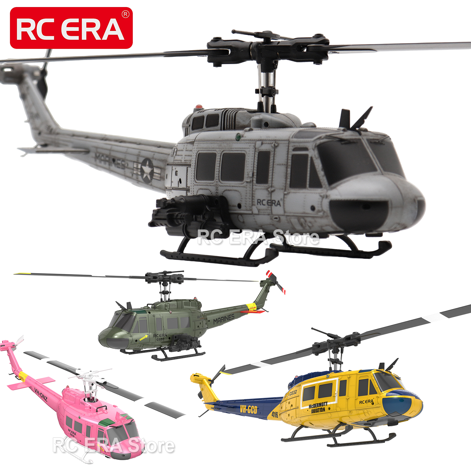 RC ERA C032 UH1 Huey Weathered - مراجعة Rc Helicopter Nitro وسعره