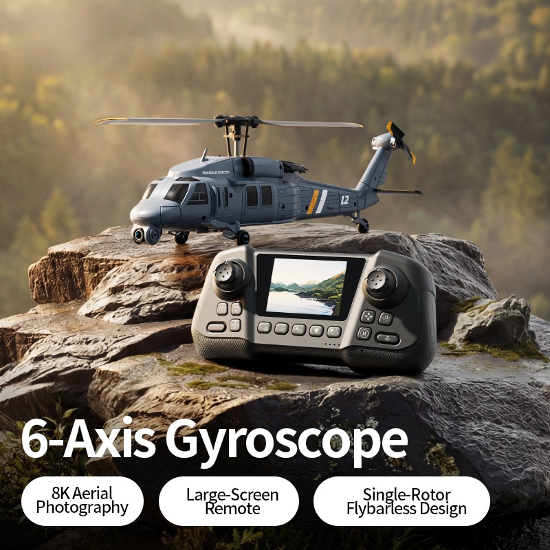 Single-Rotor Flybarless Design - مراجعة Rc Helicopter Large وسعره