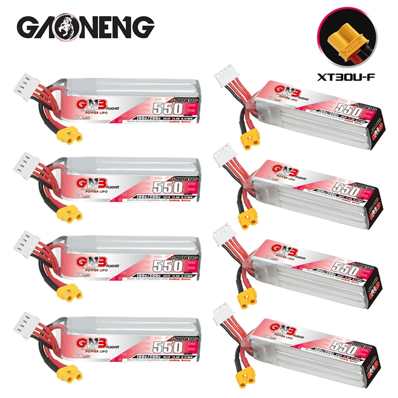 GNB HV 11.4V 550mAh 100C/200C  - مراجعة Rc Helicopter Parts وسعره
