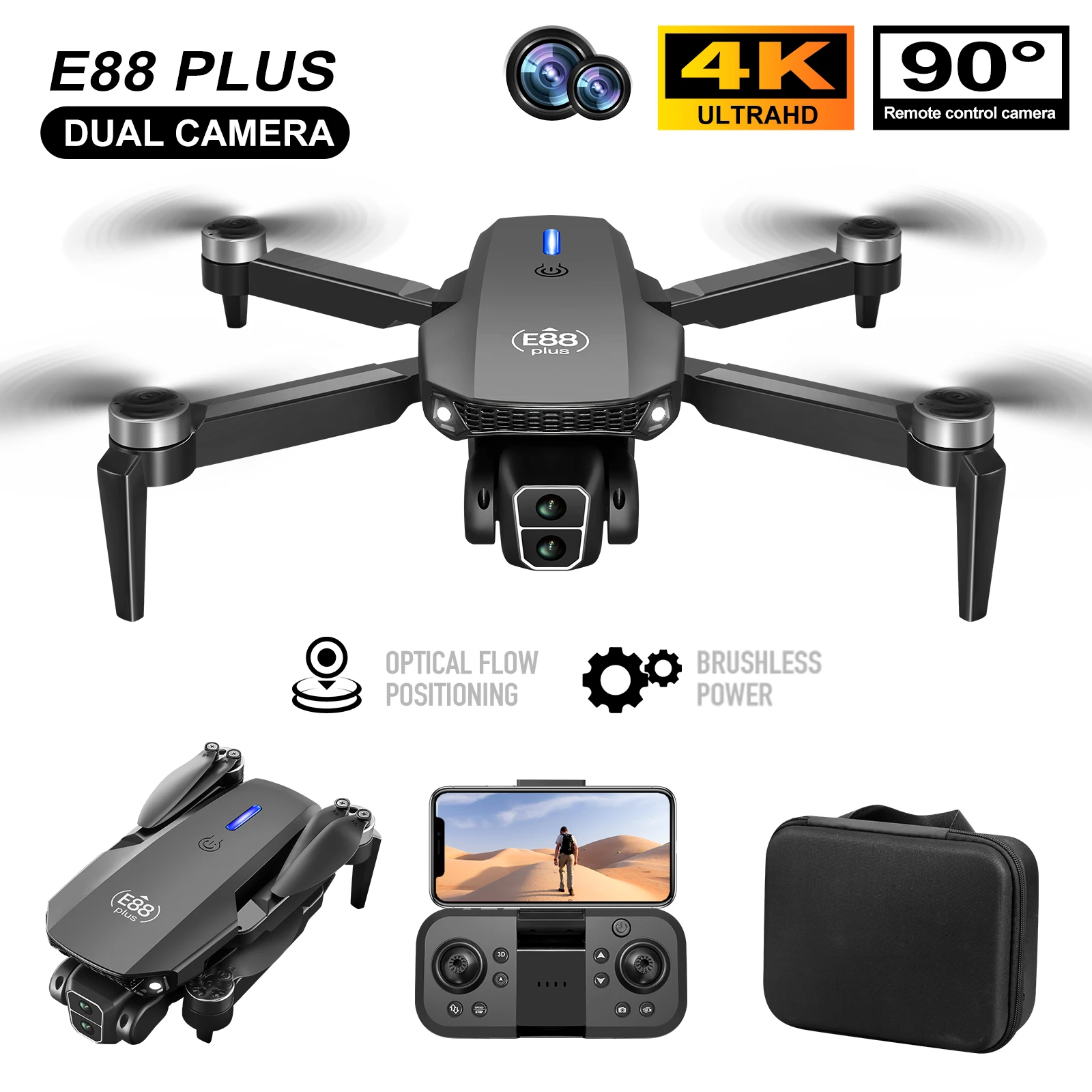 New E88 Plus Quadcopter Drone: - مراجعة Rc Helicopter Electric وسعره