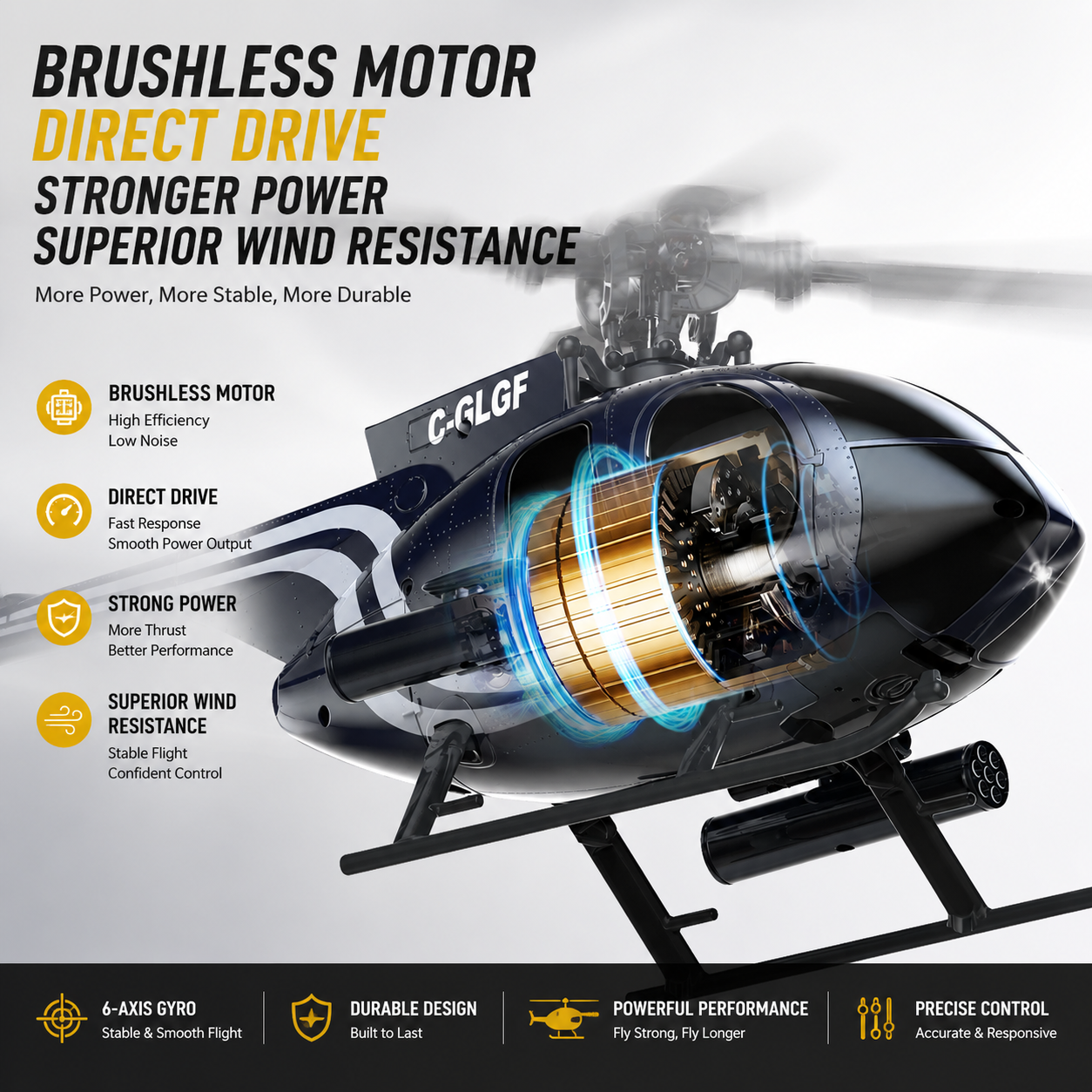 K300 6CH RC Helicopter Brushle - مراجعة Rc Helicopter Gyro وسعره