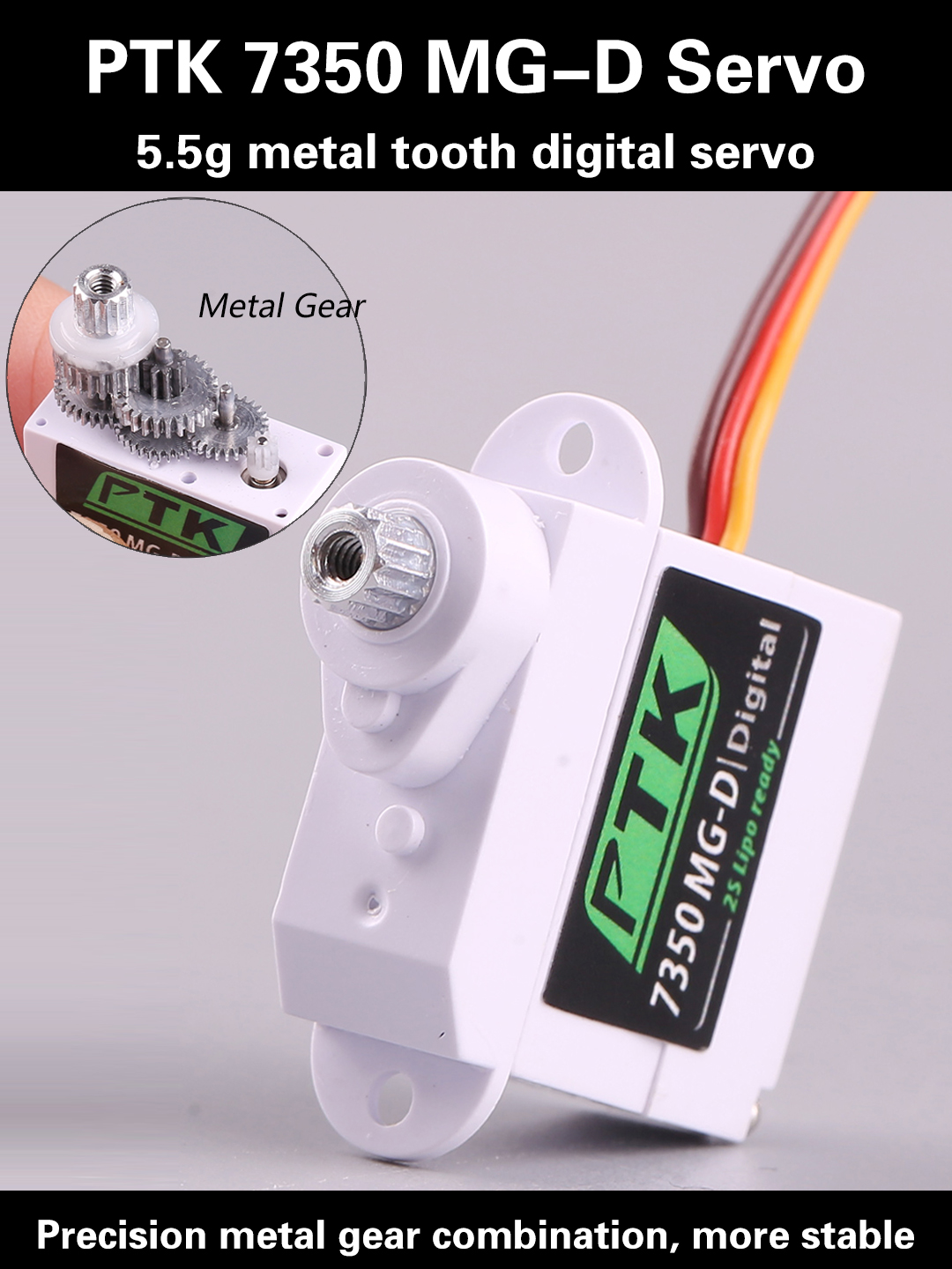 PTK 7350 MG-D 5.5g Digital Ser - مراجعة Rc Helicopter Servo وسعره