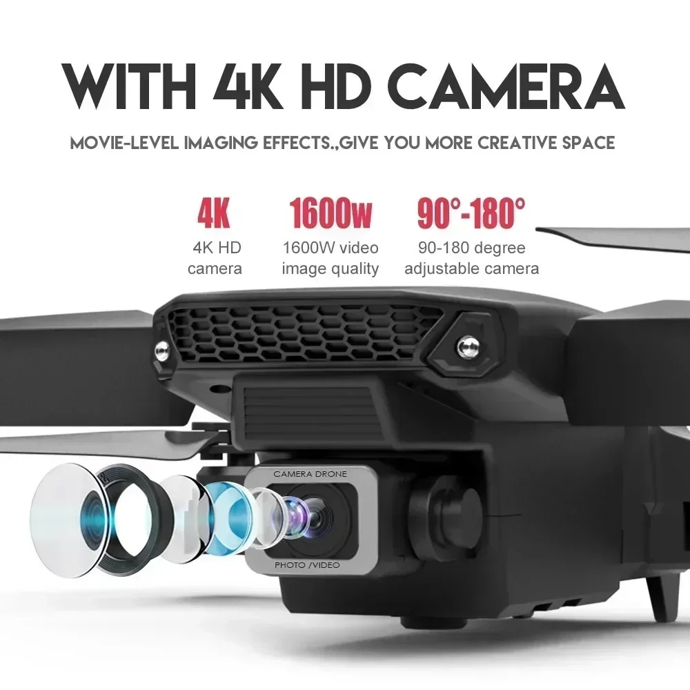 E88 Pro WIFI FPV Drone Wide An - مراجعة Rc Helicopter Case وسعره
