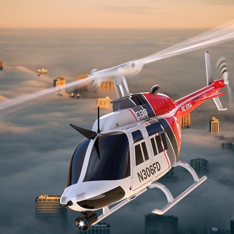 Rc  Era New Bell Two Hundred A - مراجعة Rc Helicopter Single Rotor وسعره