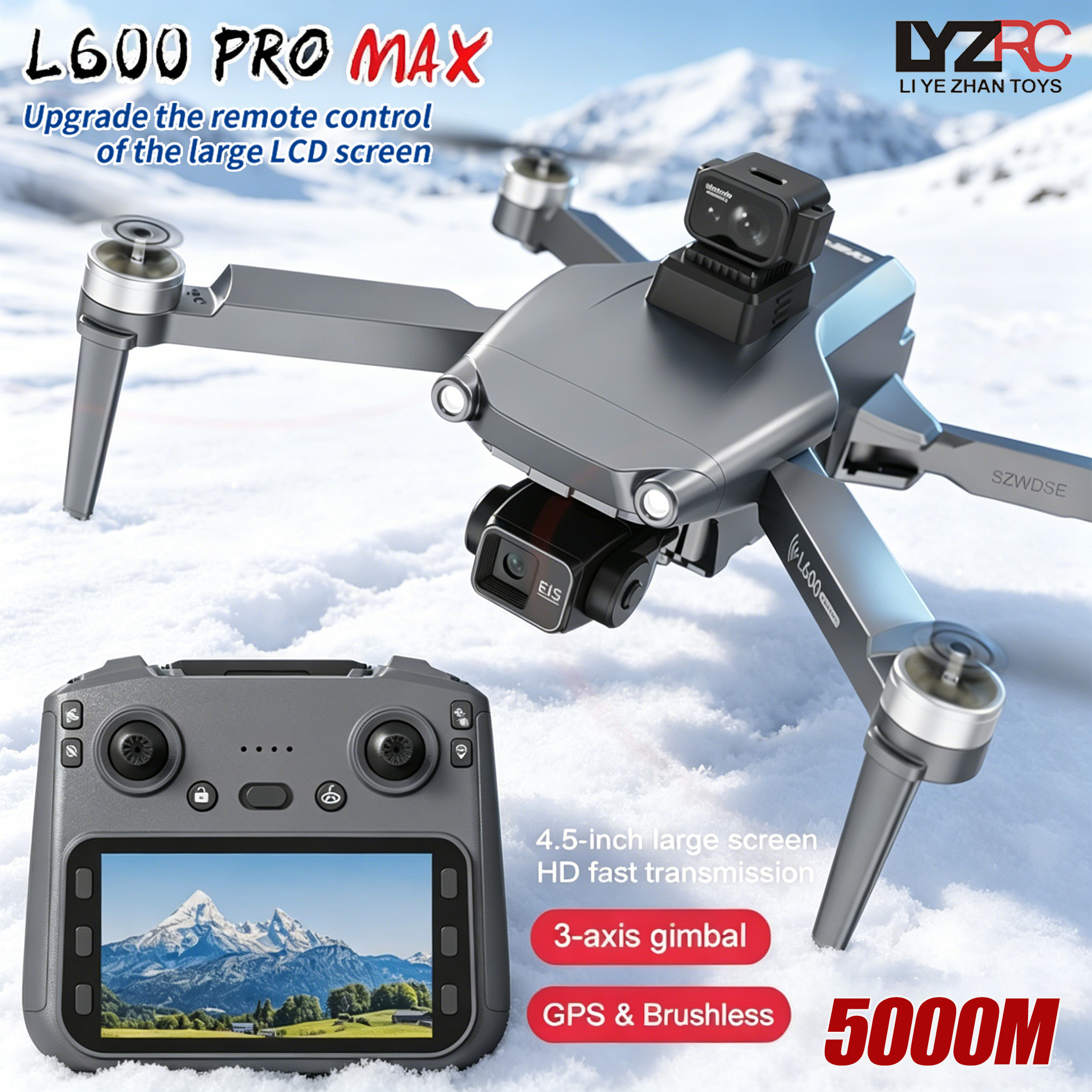 L600 MAX GPS Drone Professiona - مراجعة Rc Helicopter Electric وسعره