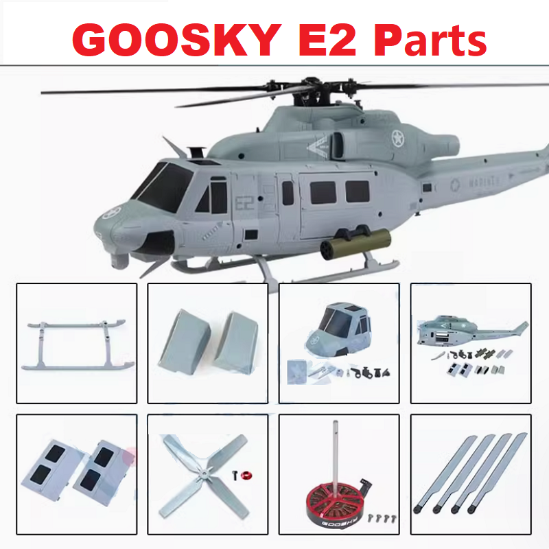 Spare Parts For GOOSKY E2 UH-1 - مراجعة Rc Helicopter Coaxial وسعره