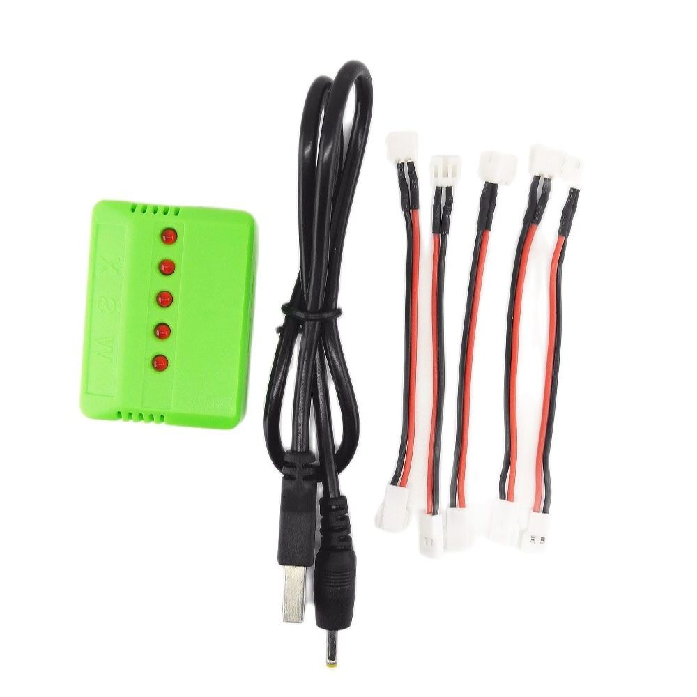 5PCS Cables And 1X 5 In 1 USB  - مراجعة Rc Helicopter Charger وسعره