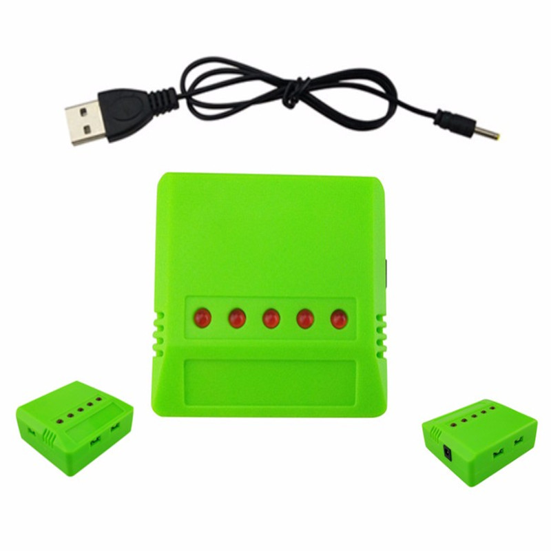 5PCS Cables And 1X 5 In 1 USB  - مراجعة Rc Helicopter Charger وسعره