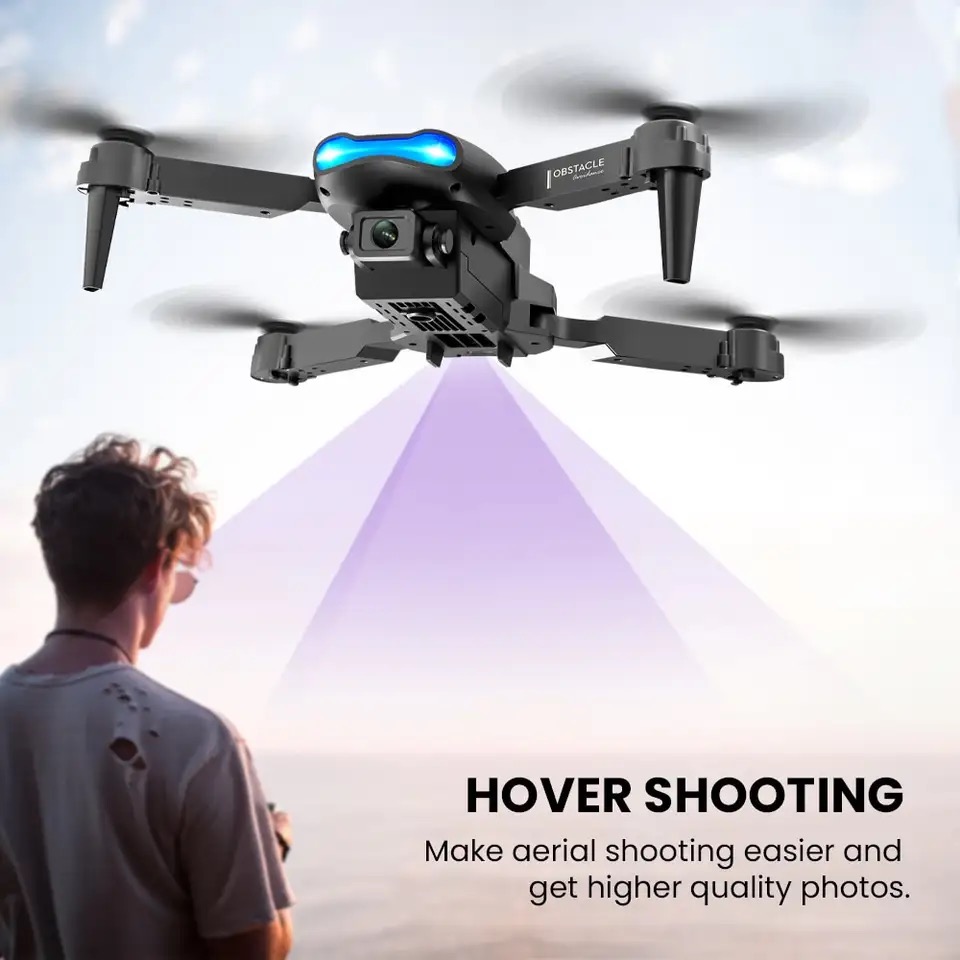New Mini drone E99 4K WIFI HD  - مراجعة Rc Helicopter Gas وسعره