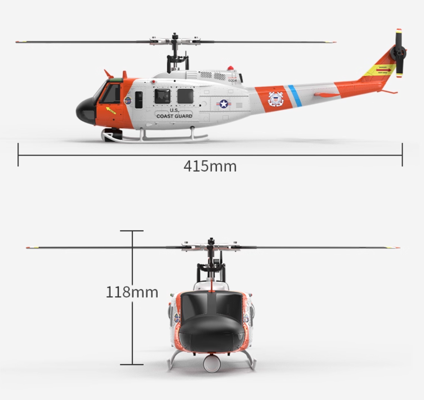 YUXIANG F07S Battery UH-1 RC H - مراجعة Rc Helicopter Coaxial وسعره